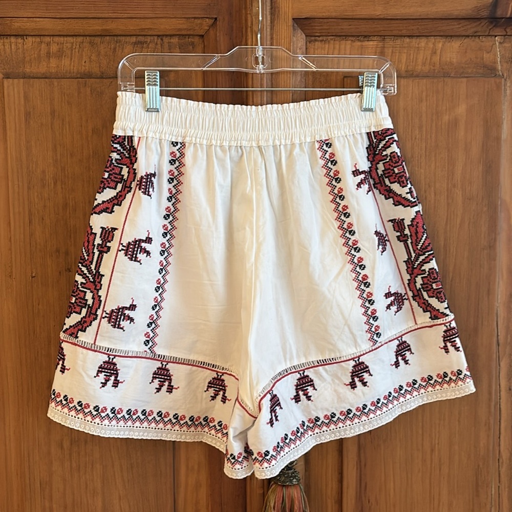 Sea New York Beena Crochet Trimmed Embroidered Shorts - Picture 5 of 11